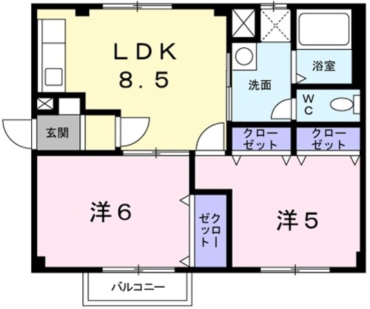 竜野駅 徒歩8分 2階の物件間取画像